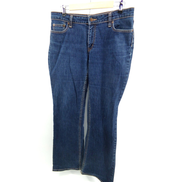 Banana Republic Denim - Banana Republic Womens Slim Bootcut Blue Jeans Dark Wash Size 34X31.5